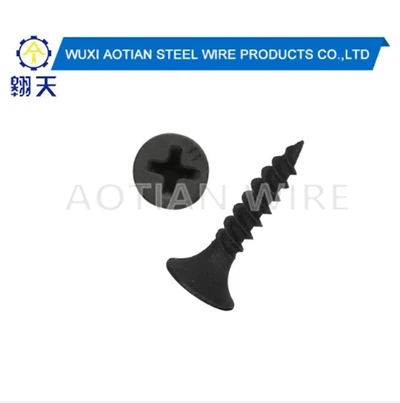 C1022 Vít vách thạch cao kẽm đen phốt phát cứng.