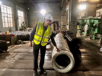 Khách hàng Ma-rốc tiến hành-Kiểm tra địa điểm tại Aotian Steel, chứng kiến ​​...