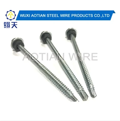 Vít tự khoan thép carbon.